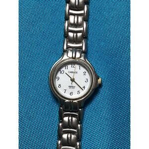 Carriage By Timex Indiglo Womens Silver Quartz Watch New Battery
